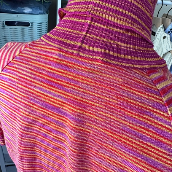 Missoni |  VINTAGE 1980's Turtleneck Sweater size 40  AUTHENTIC Orange Label - Picture 6 of 12